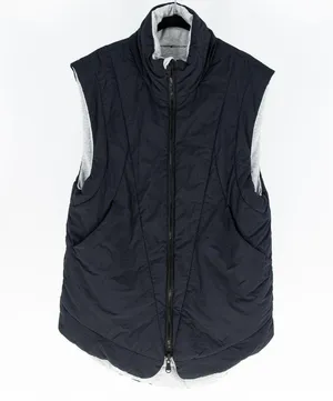 Free People FP Movement Slalom Reversible Sleeveless Quilted Vest Jacket Black thumbnail 1