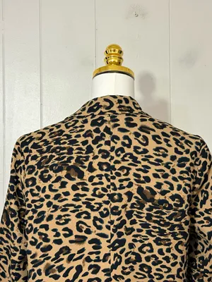 ASTR The Label Leopard Print Boyfriend Blazer Animal Print Size M thumbnail 8