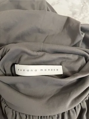 Susana Monaco Womens Gray Halter Dress Size S Nylon & Spandex thumbnail 3