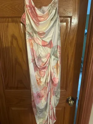 Shein Dress Floral Print Slit Thigh Cami thumbnail 2