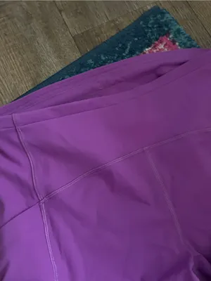 Lululemon purple cropped leggings size 12 thumbnail 7