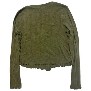 Lucky Brand Cropped Knit Button Down Top Cardigan Medium thumbnail 5