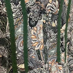 Umgee Green Paisley Floral Drop Waist Dress thumbnail 4