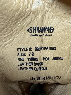 Shyanne Women'S Jeannie Western Boots - Broad Square Toe Sz 7 thumbnail 12