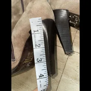 Aketohn 8232‎ Women's Dressy Italian Suede Leather Knee high Boots Brown 38.5 thumbnail 11