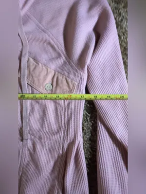 Kori America Waffle-Knit Hooded Pullover Jacket in Dusty Rose thumbnail 7