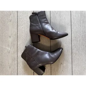 Cole Haan Grand OS Women's Heeled Booties Boots Size 9 Taupe Gray Leather thumbnail 5