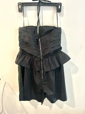 Olivaceous Ulla Johnson inspired romper thumbnail 3