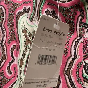 Free People Paisley Design Pull On Stretch Pants. Size Medium thumbnail 7