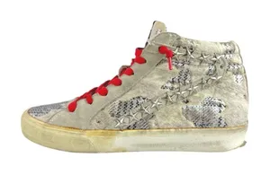 Vintage Havana Women's White Red High Top Trainers Athletic Sneakers Shoes Sz 6 thumbnail 1