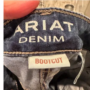 Ariat Women's Ultra‎ Stretch Crosshatch Boot Cut Jeans Size 27R Western Denim thumbnail 4