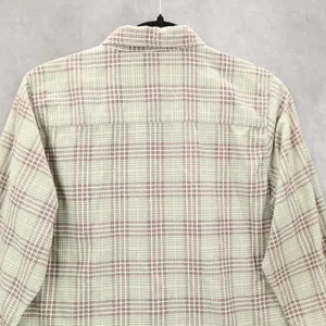 Lee Green Flannel Plaid Long Sleeve Button‎ Up Western Cotton Work Vintage Small thumbnail 9