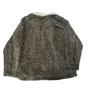 ☕ True Grit Frosty Tipped Pullover Fleece Size S‎ – Brown Cozy Quarter Zip 🤎✨ thumbnail 2