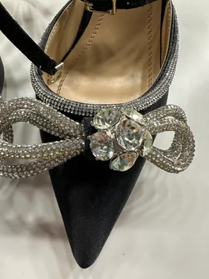 Bow Heels Black Size 6 thumbnail 2
