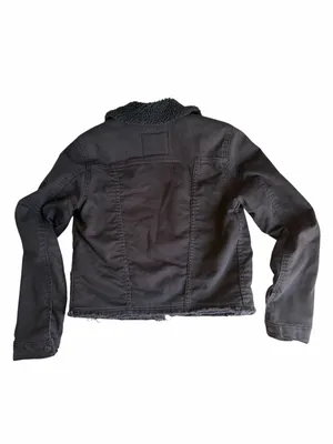 Levi's Original Denim Black Trucker Sherpa Jacket XS thumbnail 3