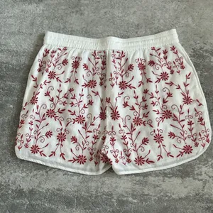 Tolani Shorts Women Medium Embroidered Lined Pockets Floral Asian Stretch Cotton thumbnail 5