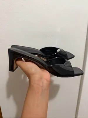 Apt. 9 size 9 black heels Tammy women’s open back mule heel shoes thumbnail 2