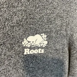 Roots Heather Gray Crew Neck Long Sleeve Plush Sweatshirt Dress Casual Size XS‎ thumbnail 3