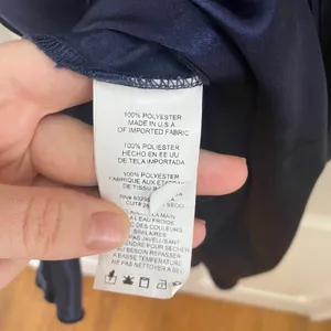 Y2K Bebe Slip Dress XL Navy Blue Cowl Neck Satin Midi Cocktail thumbnail 7