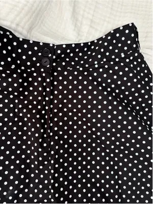 Women's Janette Polka Dot Skater Skirt Size M Black White Tulle A line thumbnail 8