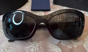 Prada SPR 19M Sunglasses Translucent Black Rectangle Cat Eye Made in Italy thumbnail 1