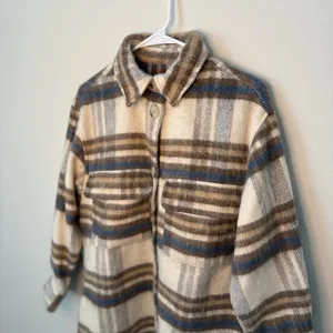 H&M Coat Long Wool Blend Grey thumbnail 4