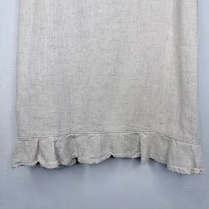Abercrombie‎ & Fitch Cream Linen Blend Mini Dress thumbnail 6