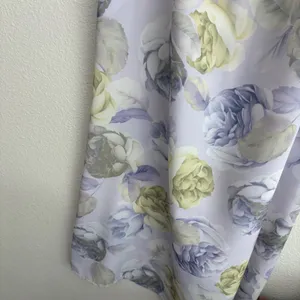 Soda Blu Vintage 90s Floral Rose Print Mini Shift Dress Lavender Green Medium thumbnail 5