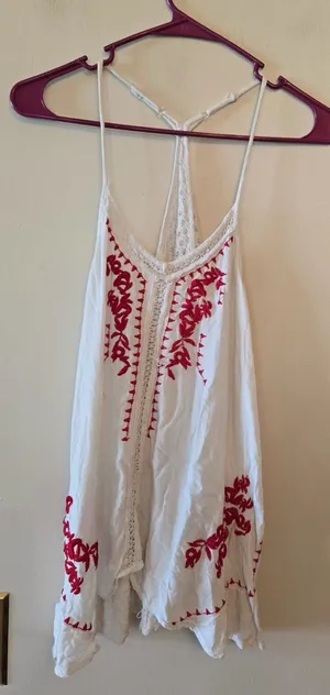 Charlotte Russe white tank top size womens medium thumbnail 1