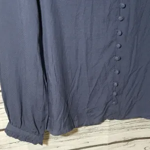 ModCloth button down collared ruffle cuffed Medium thumbnail 6