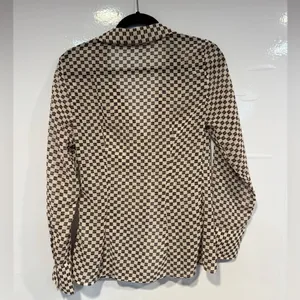 Checkered Abercrombie and Fitch Vintage‎ Blouse thumbnail 4