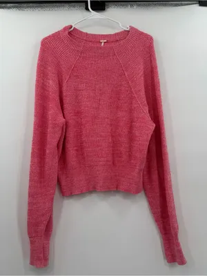 Free people pink sweater medium thumbnail 1