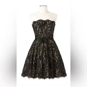 Robert Rodriguez Black‎ Strapless Lace Dress thumbnail 3