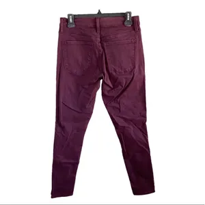 Gap Regular‎ True Skinny Vamp Red Denim Jeans 28R thumbnail 2