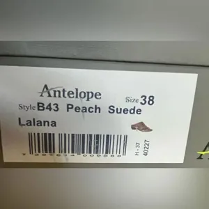 NIB Antelope Suede Toe-Post Heeled Sandals - Lalana size 38 thumbnail 3