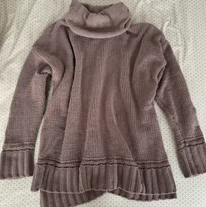 Chenille Purple Sweater thumbnail 1
