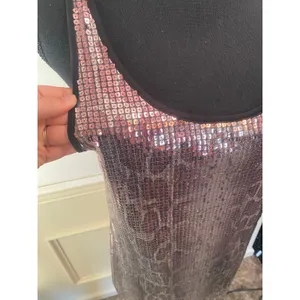 Y2K Night Out Urban Vibe Metallic Sequin Mesh Layer Animal Print Mini Dress thumbnail 2