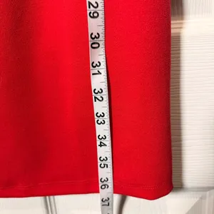 Lulus Red Ruffle V Neck Sleeveless Bodycon Mini‎ Dress XL Date Party NWT thumbnail 6