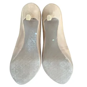 Capodarte Peep Toe Heels Tan Leather Stiletto Pumps Women's Size 7‎ quiet luxury thumbnail 6