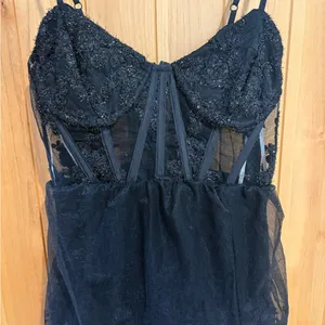 Lulu's Black Lace High-Low Dress thumbnail 7
