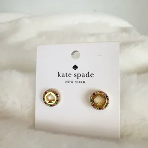 NWT Kate Spade Spot The‎ Spade Pave Halo Spade Studs thumbnail 5