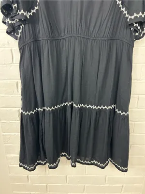 Old Navy Black Embroidered Stitched Casual Summer Dress Size XL thumbnail 4