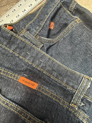 Wrangler FR Fire Resistant Womens Jeans CAT2 13x32 Work Embroidered 10FRW10CH thumbnail 9