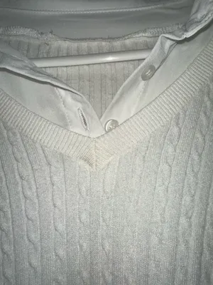 White collar sweater Size L thumbnail 3