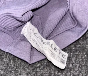 Alphalete Ozone Shorts 5.5” Size Medium Lavender Purple Workout Ribbed Gym thumbnail 4