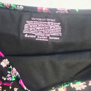 Victoria's Secret 47B Floral Butterfly High Waist Bikini Set Black‎ Pink M / S thumbnail 5