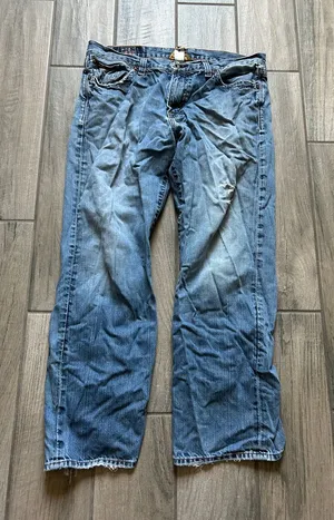 Lucky Brand Women's Blue Denim Boyfriend Jeans thumbnail 1