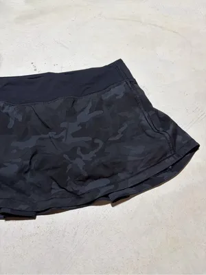 Lululemon Black Camo Active Skort 2 thumbnail 4