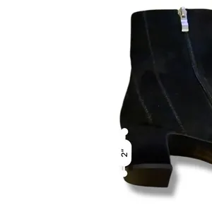 Journee Collection Ankle Boots Size‎ 9.5 Black Faux Suede Pointed Toe Zip Heel thumbnail 10
