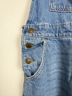 Levi’s Vintage Denim Overalls Straight Leg File Away Size Small thumbnail 8